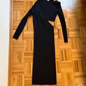 Zara Black Long Sleeve Dress